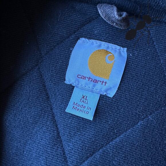 Vintage Y2K Carhartt J130 DKB brown hooded work wear jacket - Picture 10 of 10